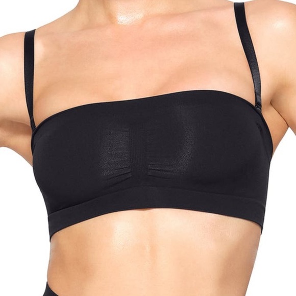 NWT Skims Sheer Sculpt Bandeau Onyx M - Picture 1 of 7